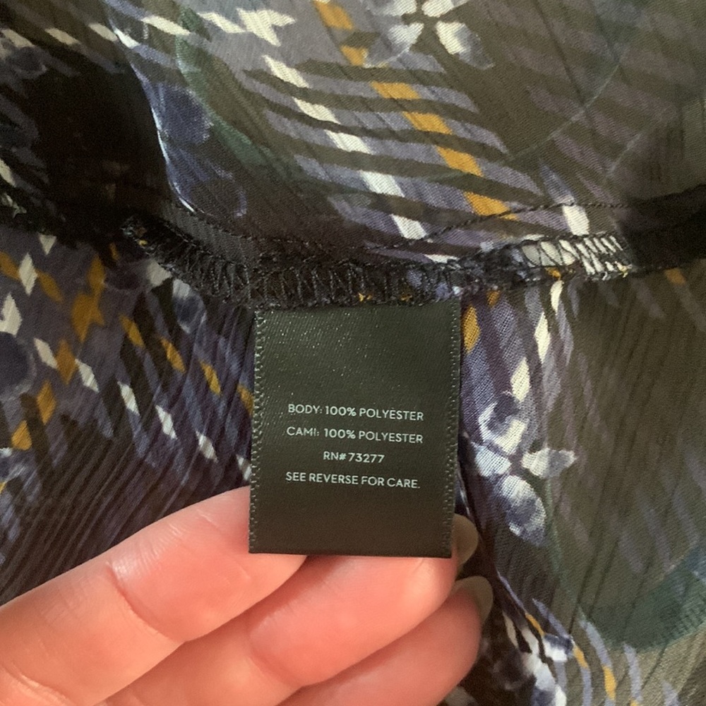 Simply Vera Wang hi-lo floral plaid dress M - Picture 9 of 13